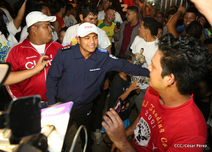Recibimiento al campe&oacute;n Rom&aacute;n &lsquo;Chocolatito&rsquo; Gonz&aacute;lez en Nicaragua